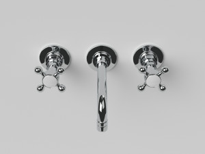 Wall-Mount Faucet - Ultra HD Model 3D