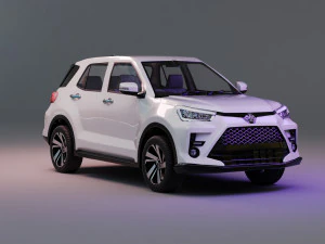 Toyota raize with interior 3D Model