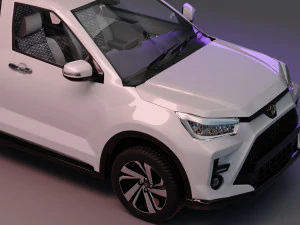 Toyota raize with interior 3D Model