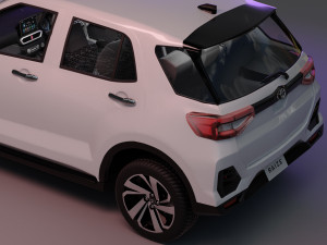 Toyota raize with interior 3Dモデル
