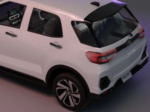 Toyota raize with interior 3D Model
