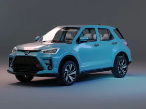 Toyota raize with interior 3D Model
