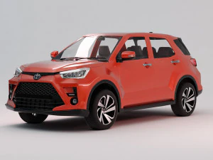 Toyota raize with interior 3D Model