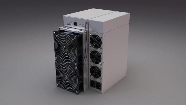 Antminer s19 pro cryptocurrency mining hardware 3D Модель .c4d .max .obj .3ds .fbx .stl .blend 