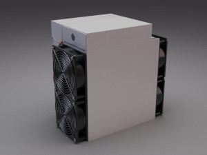 Antminer s19 pro cryptocurrency mining hardware 3D Модель
