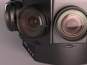 Cinematic vr camera 3D Model