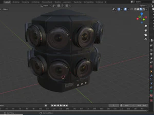 Cinematic vr camera 3D Model