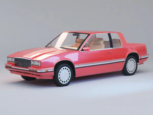 1991 cadillac eldorado iç mekanla 3D Model