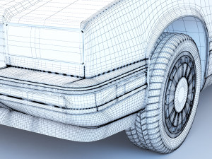 1991 cadillac eldorado with interior Modello 3D