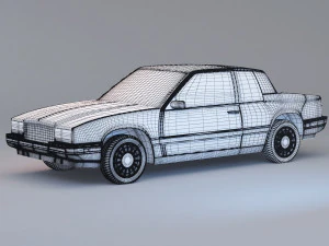 1991 cadillac eldorado with interior 3D Model