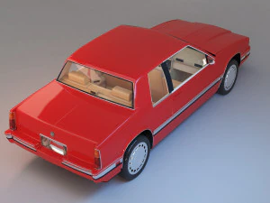 1991 cadillac eldorado with interior 3D Model