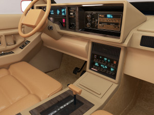1991 cadillac eldorado with interior Modello 3D