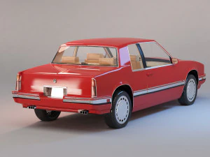 1991 cadillac eldorado with interior 3D Model