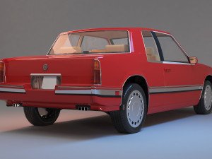 1991 cadillac eldorado with interior Modello 3D