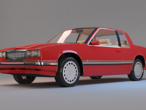 1991 cadillac eldorado with interior Modello 3D