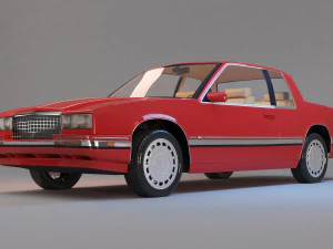 1991 cadillac eldorado with interior 3D Model
