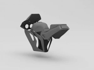 3d printable 1990s kawasaki zx7 body 3D Print Model