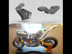 3d printable 1990s kawasaki zx7 body 3D Print Model
