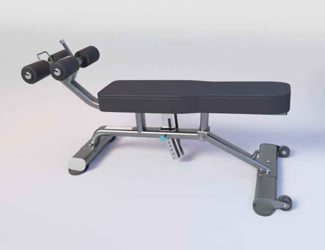 ABDOMINAL - DECLINE BENCH 3D Model .c4d .max .obj .3ds .fbx .stl .blend