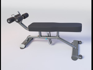 ABDOMINAL - DECLINE BENCH Modelo 3D
