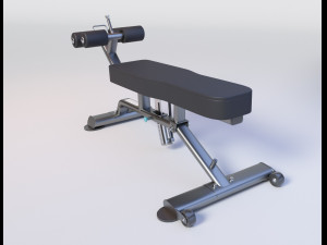 ABDOMINAL - DECLINE BENCH 3D 모델