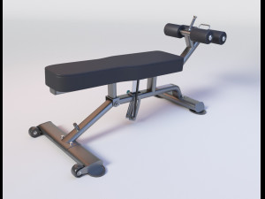 ABDOMINAL - DECLINE BENCH 3D 모델
