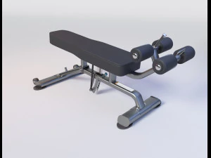 ABDOMINAL - DECLINE BENCH 3D Model