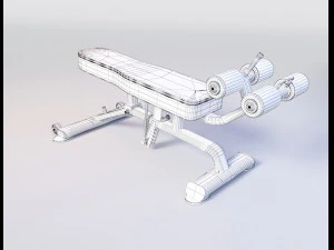 ABDOMINAL - DECLINE BENCH 3D Model