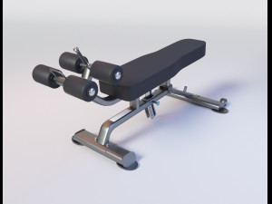 ABDOMINAL - DECLINE BENCH 3D 모델