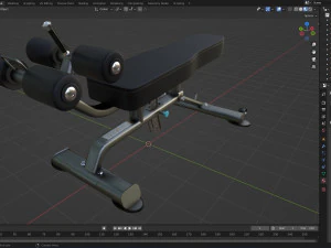 ABDOMINAL - DECLINE BENCH 3D Model