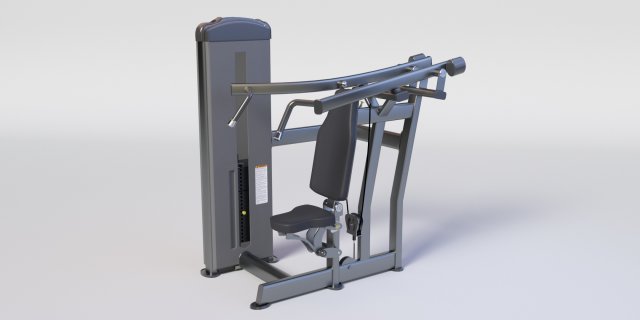 FUSE XL SHOULDER PRESS 3D Model .c4d .max .obj .3ds .fbx .stl .blend 