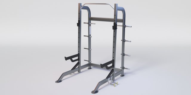 HALF RACK WITH PLATE HOLDERS 3D-Modell .c4d .max .obj .3ds .fbx .stl .blend 