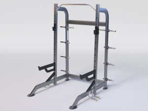 HALF RACK WITH PLATE HOLDERS Modelo 3D