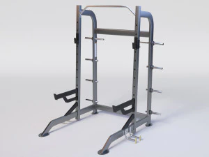 HALF REK MET BORDENHOUDERS 3D Model