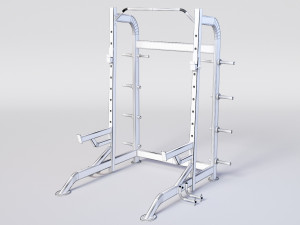 HALF RACK WITH PLATE HOLDERS 3D-Modell