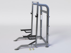 HALF RACK WITH PLATE HOLDERS 3D-Modell
