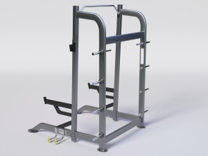 HALF RACK WITH PLATE HOLDERS 3D-Modell