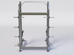 HALF RACK WITH PLATE HOLDERS 3D-Modell