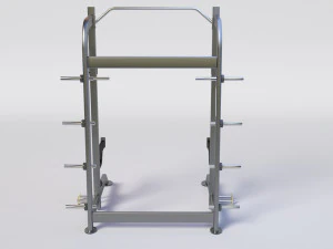 HALF RACK WITH PLATE HOLDERS 3D Model