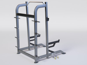 HALF RACK WITH PLATE HOLDERS 3D-Modell