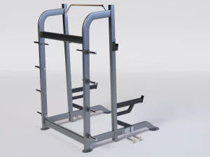 HALF RACK WITH PLATE HOLDERS 3D Model