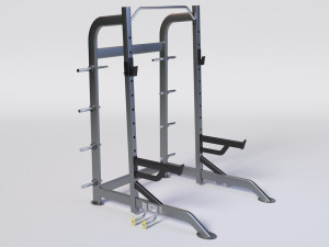 HALF RACK WITH PLATE HOLDERS 3D-Modell