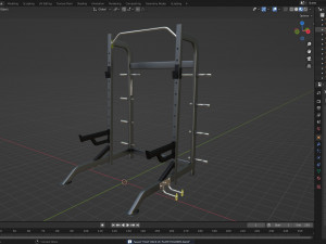 HALF RACK WITH PLATE HOLDERS 3D-Modell