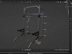 HALF RACK WITH PLATE HOLDERS 3D Model