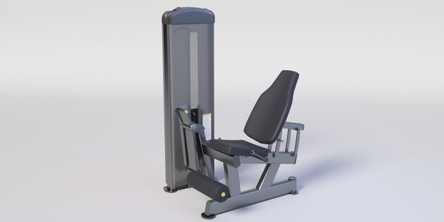 LEG EXTENSION Gym Equipment Model 3D .c4d .max .obj .3ds .fbx .stl .blend 