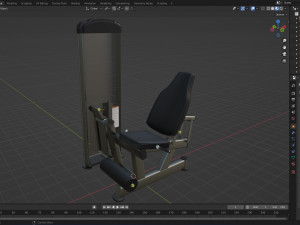 LEG EXTENSION Gym Equipment Model 3D