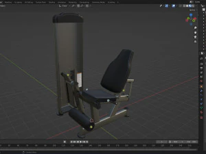 LEG EXTENSION Gym Equipment 3D Model