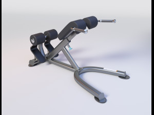 ROMAN CHAIR Gym Equipment 3D Model