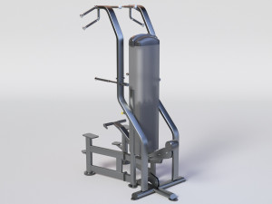 WEIGHT ASSISTED CHIN-DIP Gym Equipment Model 3D