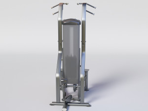 WEIGHT ASSISTED CHIN-DIP Gym Equipment Model 3D